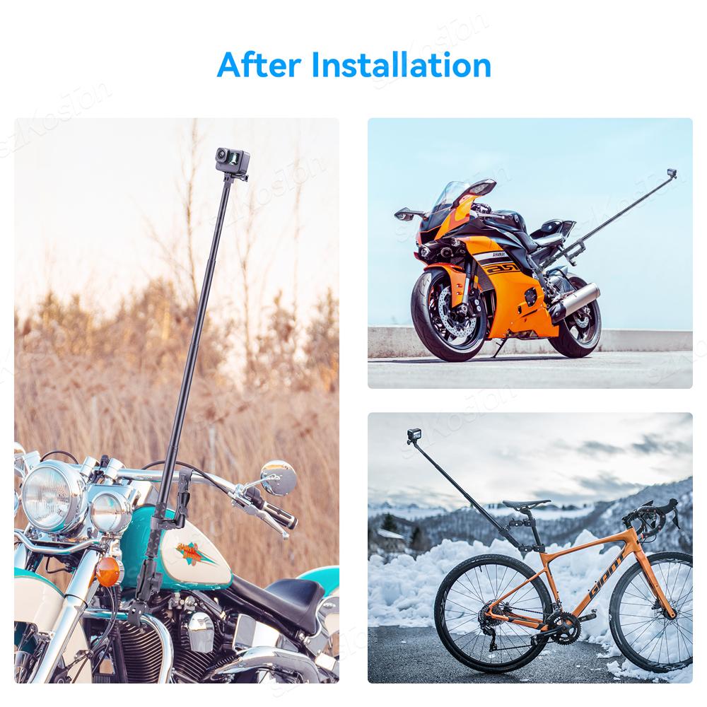 Super Clamp Двойной зажим для камеры Крабовый зажим-скоба Крепление для монитора Magic Arm Двойной шаровой адаптер для GoPro 13 Insta360