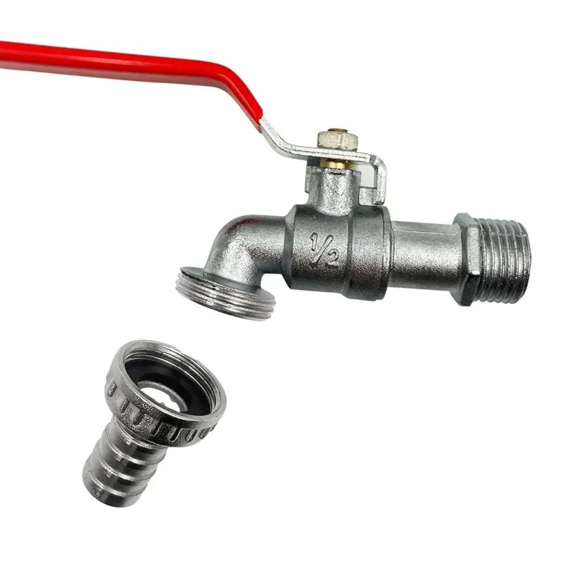 1/2inch 3/4inch Garden Irrigation Faucet Brass IBC Tank Water Tap Single Outlet Valve Replacement Antifreeze Accessories Red