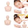 Training Mannequin Practice Face Head Shoulder with Acupoint Display Props Massage Practice Tool