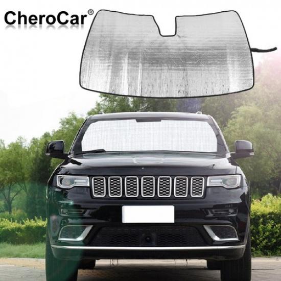 Windshield Sun Shade Folding Sun Visor Block UV Rays for 11+ Jeep Grand Cherokee