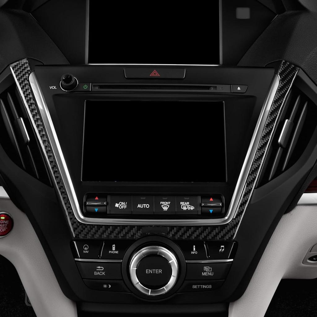 Car Center Console Automatic Gear Shift Panel Soft Sticker Compatible with Acura MDX(YD3/4)/MDX Sport Hybrid(YD7) 2014 2015 2016 2017 2018 2019 2020