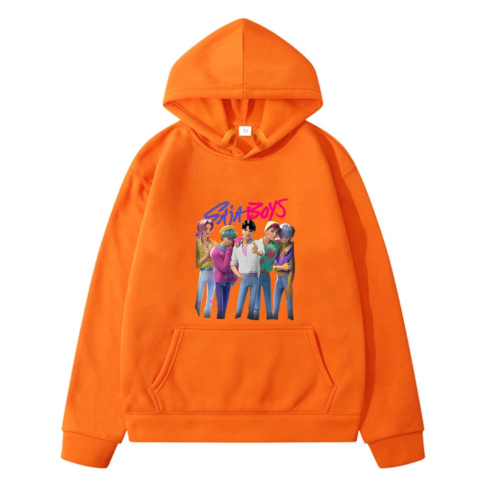 Saja Boys Kids Print Hoodies Fleece Sweatshirt Cartoon Jacket Y2k Kpop Demon Hunters Anime Hoodie Autumn Pullover Girls Clothes