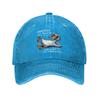 Винтажная Кепка-Snapback с Уткой 'Что бы Жизнь Ни Подбросила' Неструктурированная Унисекс Юмор Шутливая Потертая Джинсовая Кепка Подарочные Кепки