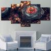 5 шт., настенная живопись на холсте, красивый цветок, постер, модульная гостиная, спальня, украшение для дома, современные рамки, фотографии