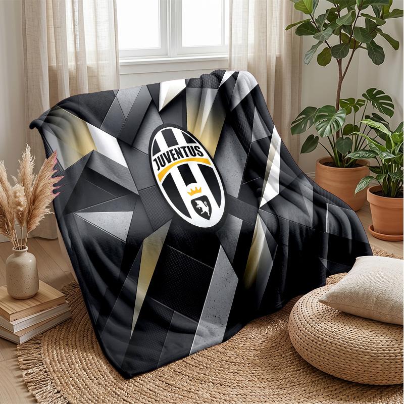 Juventus FC Theme blanket Soft Flannel Blanket Plush Throw Blanket Cozy Sofa Bed Blanket for Home Decor
