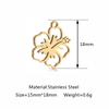 5PCS Cute Sun Flower Charms Rose Flower Gold Color Charm For Jewelry Making Supplies DIY Necklace Earring Bracelet Accessories