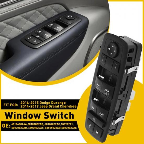 For 2014 - Jeep Grand Cherokee Driver Left Master Door Power Window Switch