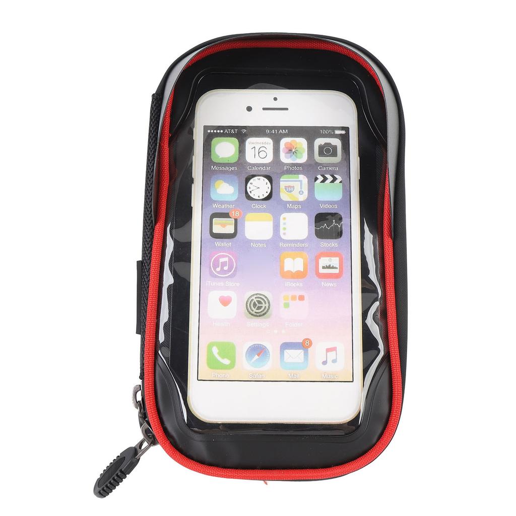 Сумка для велосипедного телефона с передней рамкой, водонепроницаемая, вращающаяся на 360 градусов, дизайн переднего козырька, сенсорный экран, велосипедный телефон