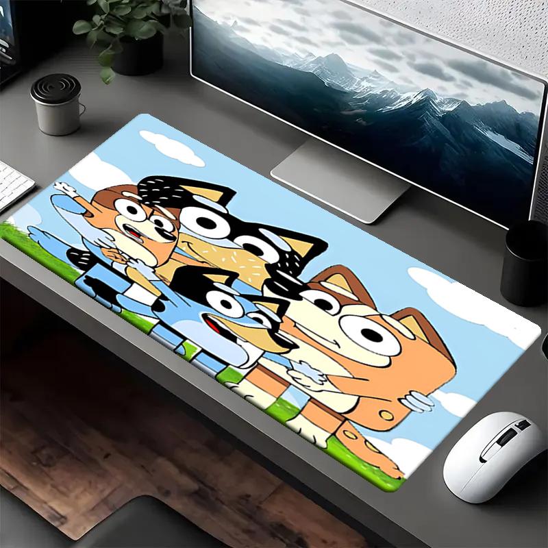 Bluey Theme Mouse Pad, Non Slip Rubber Base, Multifunctional Office & Home Decor, Perfect for Workspace Personalization.