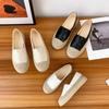 Fashion Women's Shoes Espadrilles White Female Footwear Loafers Round Toe Cotton Fashion and Low Price Zapatillas Mujer