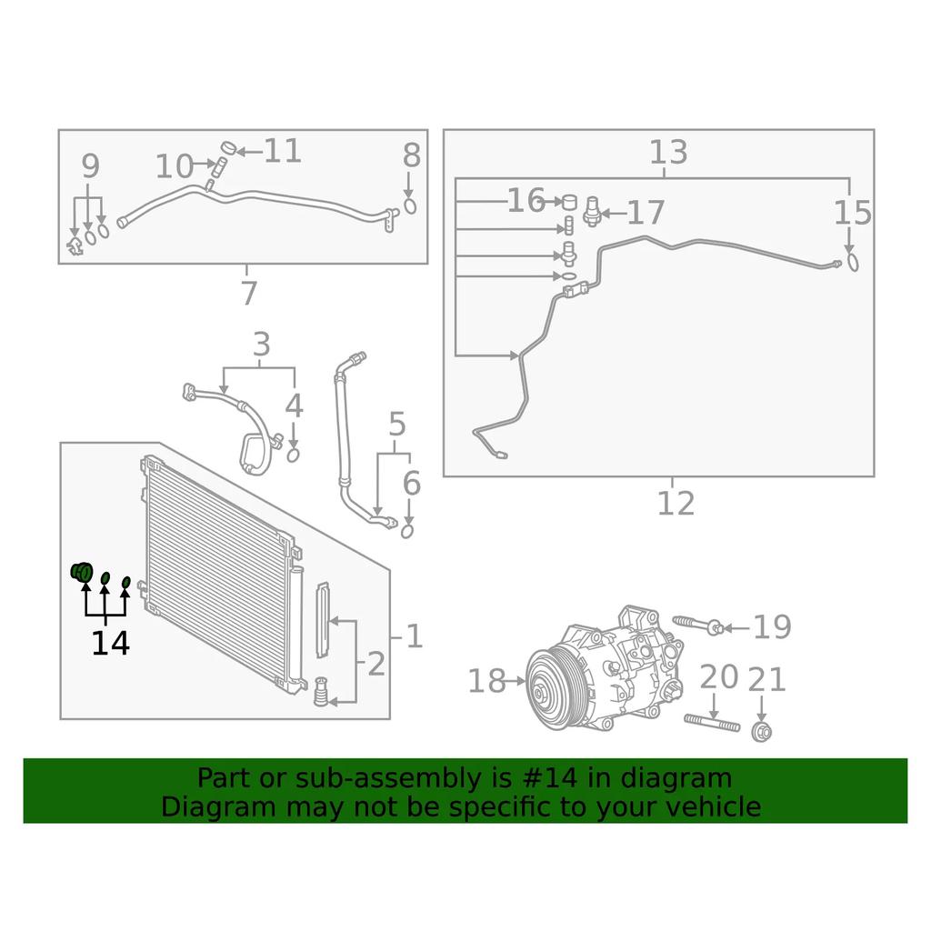 Зажим для шланга, жесткий зажим, подходит для технического обслуживания кондиционера автомобиля, простая установка 887181E150