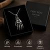 Robot Hand Necklace In Copper Finish For Trendy Fashion Accessory Lovers