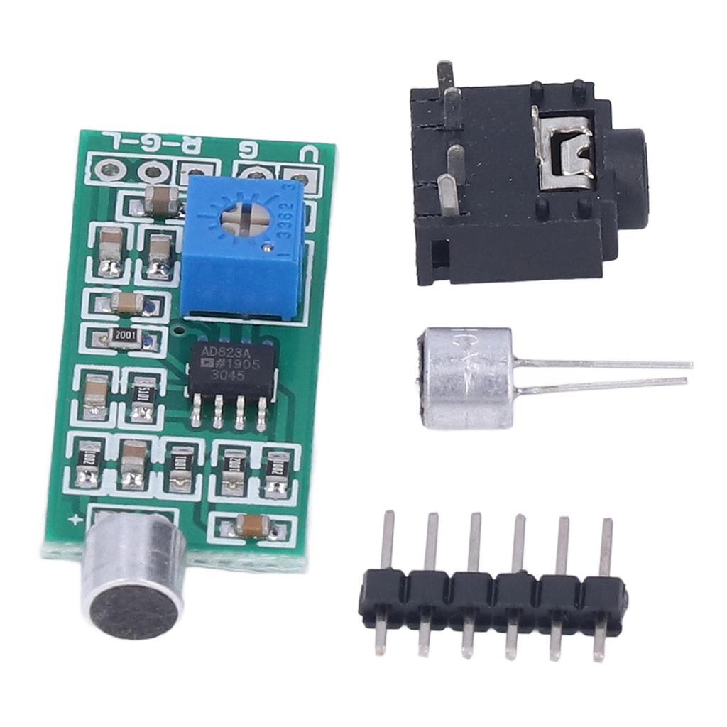 Microphone Pickup Module Dual Channel Output Adjustable Gain Amplifier Board for Detection