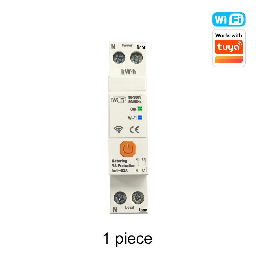 Graffiti WiFi Dual Circuit Breaker with Voltage and Current Protection & Remote Control