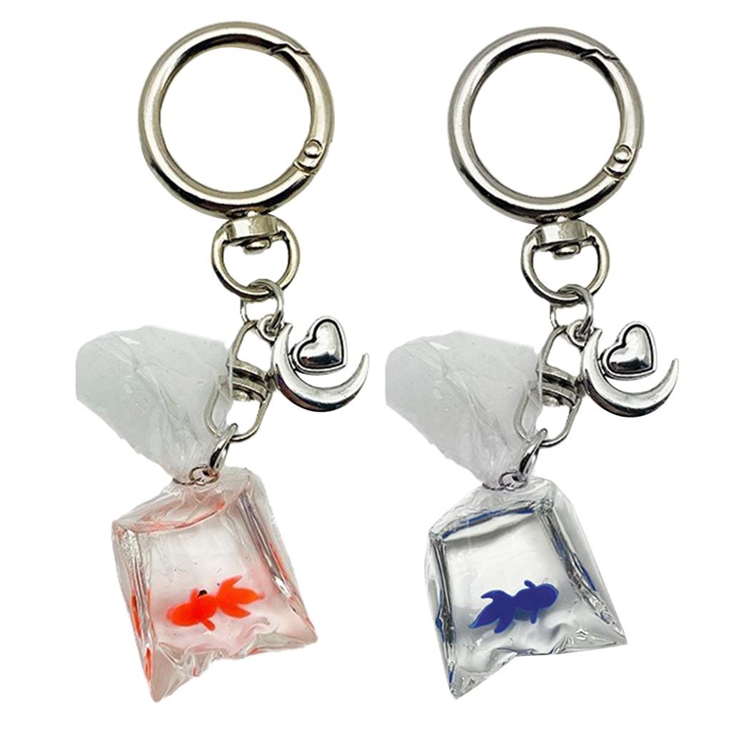 Уникальный шарм с милым кулоном, уникальная сумка-рыба с водой, брелок, подвеска ручной работы, сумка, подвески, украшение