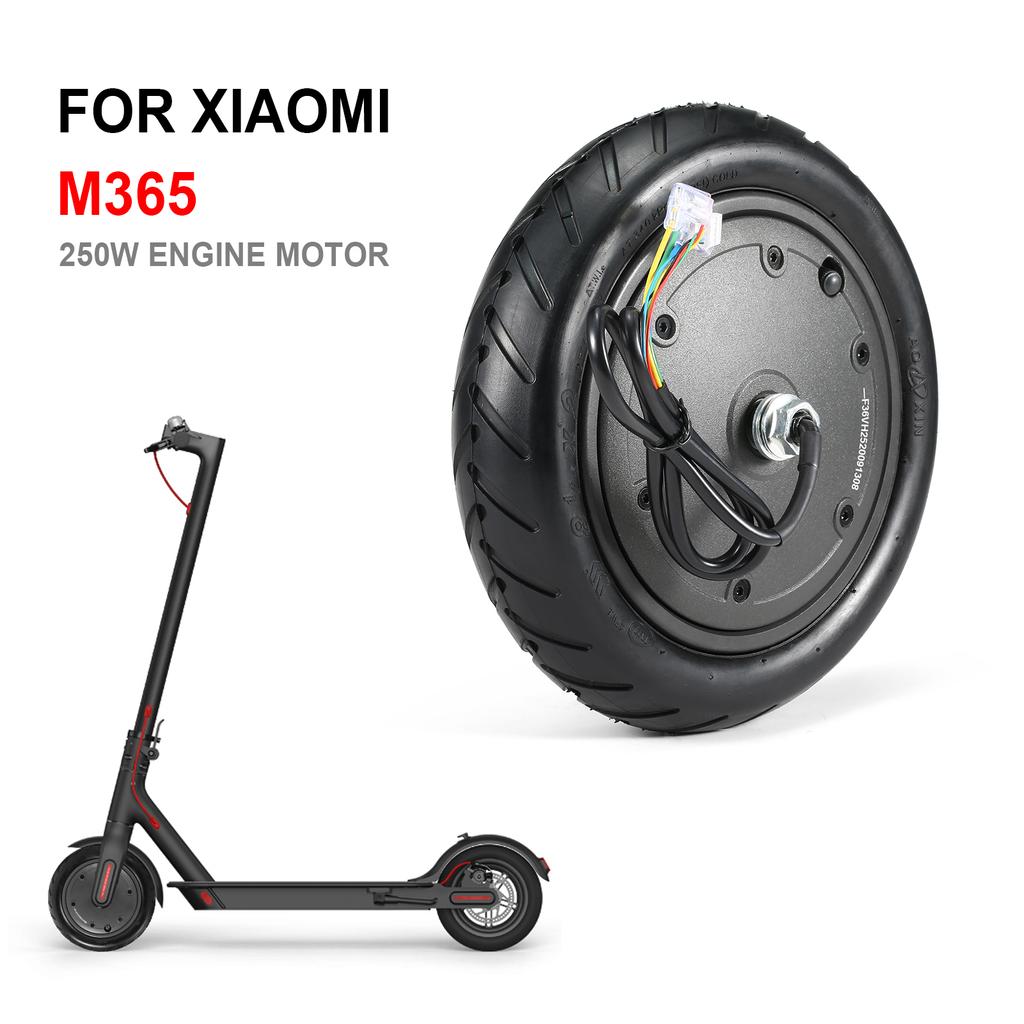 250W Motor Engine Wheel for Xiaomi M365 Electric Scooter Wheel Anti-skid Tire Replacement Part
