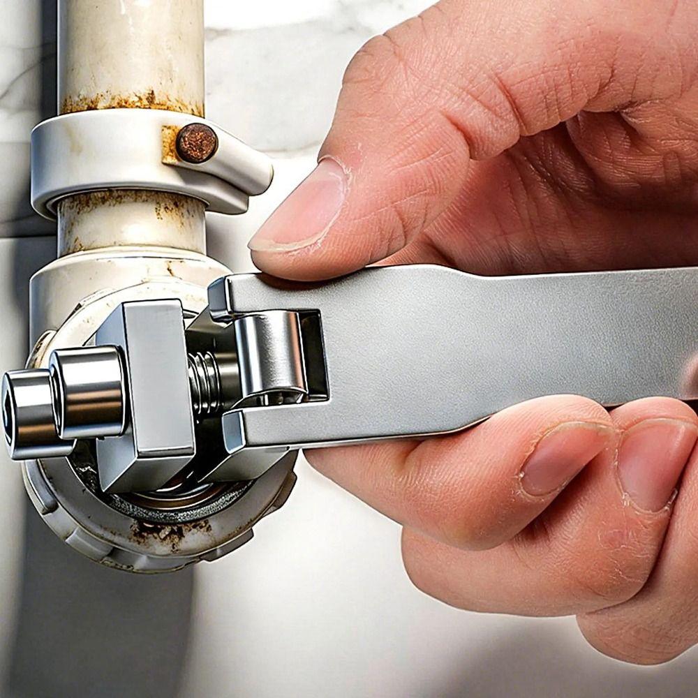 High-Hardness Zinc Zinc Alloy Steel Broken Pipe Screw Extractor Non-Slip Grip Angle Valve Remover Home Use