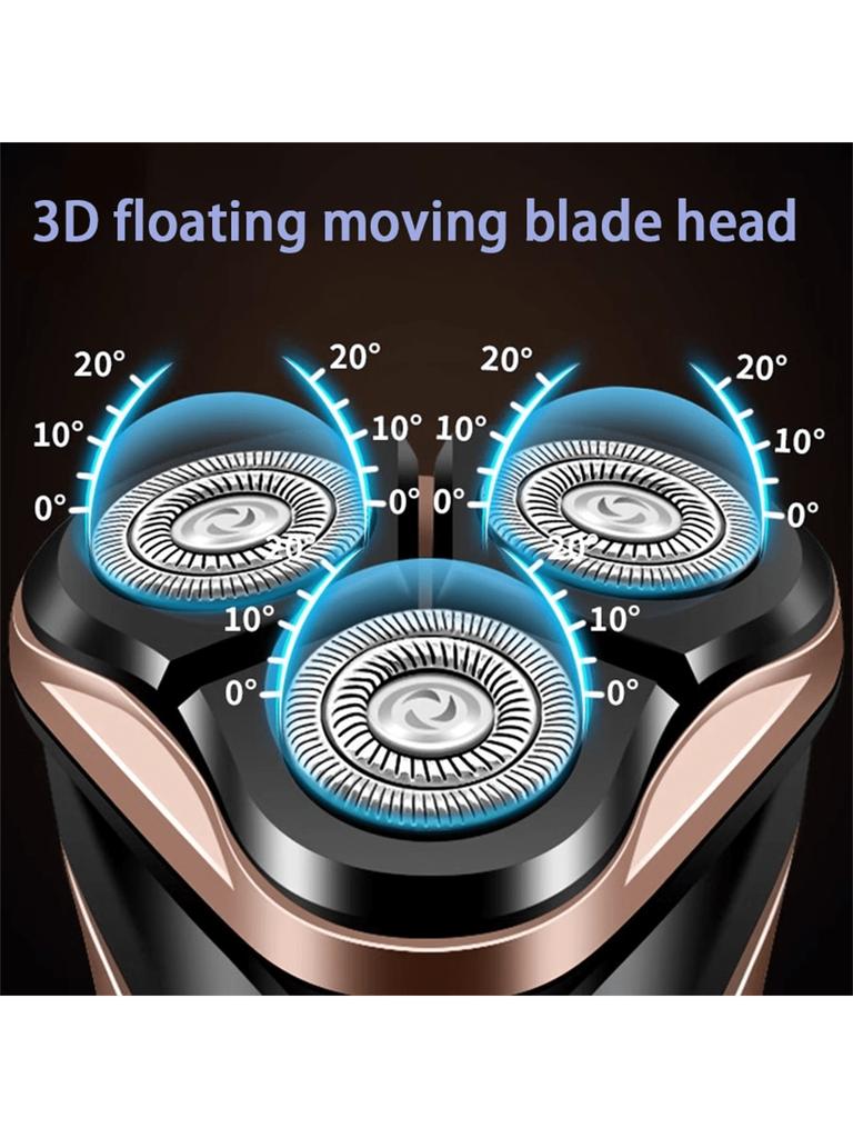Men's Electric Shaver With LED Power Display/Washable Head/USB Fast Charging Floating Head Home Portable Travel Shaver.Battery c