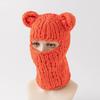 2020Fashion Womens Knit Full Face Ski Mask Crochet Balaclava Winter Warm Kawaii Cute Bunny Ears Knitted Balaclava Face Cover Mask