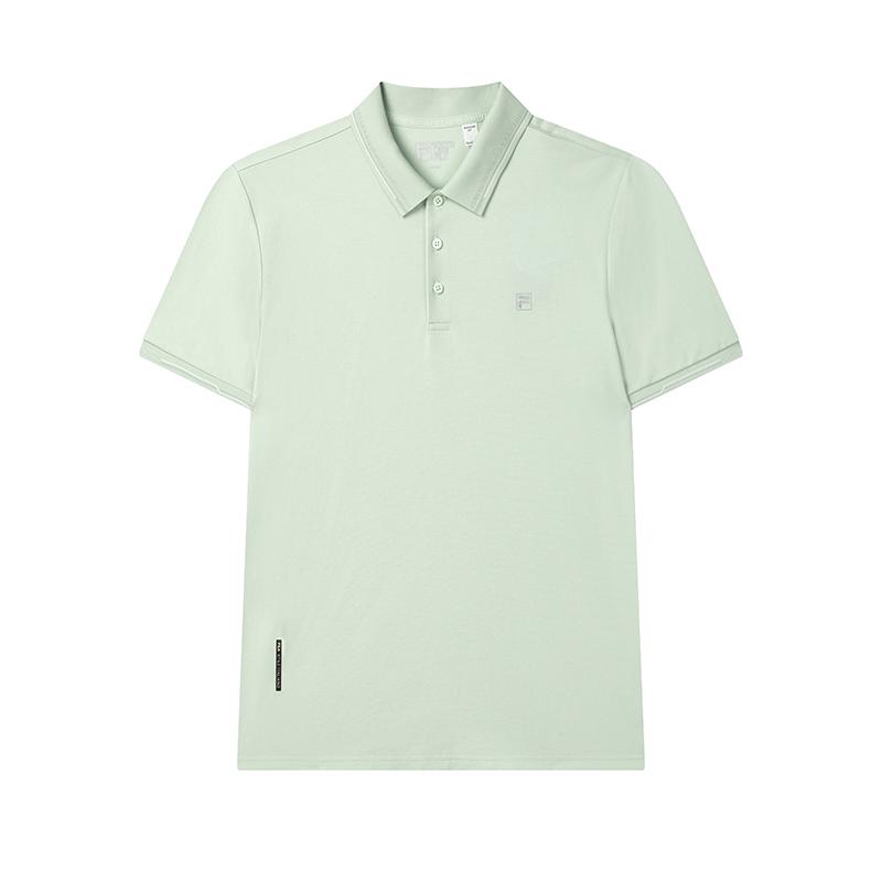 New FILA WHITE Polo Shirt Men's Gray Mist Green F11M523105F-LG