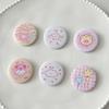 6pcs/set 45mm Cute Cartoon Mini Enamel Pins Kawaii Badges for Bag Denim Jacket Scrapbook Journal Girly Collectible Badge Pins