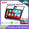 2din Android автомобильный стерео радио мультимедиа видеоплеер навигация GPS для Suzuki Swift 2003-2010 DSP 2 din dvd CarPlay