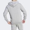 Adidas Essentials Fleece 3-Stripes Full-Zip Hoodie Medium Grey Heather Men Streetwear IJ6479