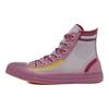 Converse Полупрозрачная сетка Utility Chuck Taylor All Star Ретро Универсальные Повседневные Высокие Кеды из Канваса Женские Кроссовки Розовый Красный Желтый 567368C