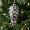 Plastic Christmas Tree Pendant Frosted Look Xmas Hanging Decoration  Seasonal Arrangement
