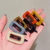 2 шт., заколка для волос Mini Bb карамельного цвета, маленькая прямоугольная шпилька, простая заколка Ins Style, заколка с боковой заколкой, головной убор для девочек, аксессуары для волос