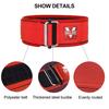Gobygo Fitness Weightlifting Belt Squat Pull-Up Adjustable Lumbar Support Metal Buckle Cross Training Gym Strength Lifting