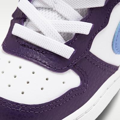 Nike Court Borough Mid 2 Белый Баклажан Королевский Пульс (ТД)