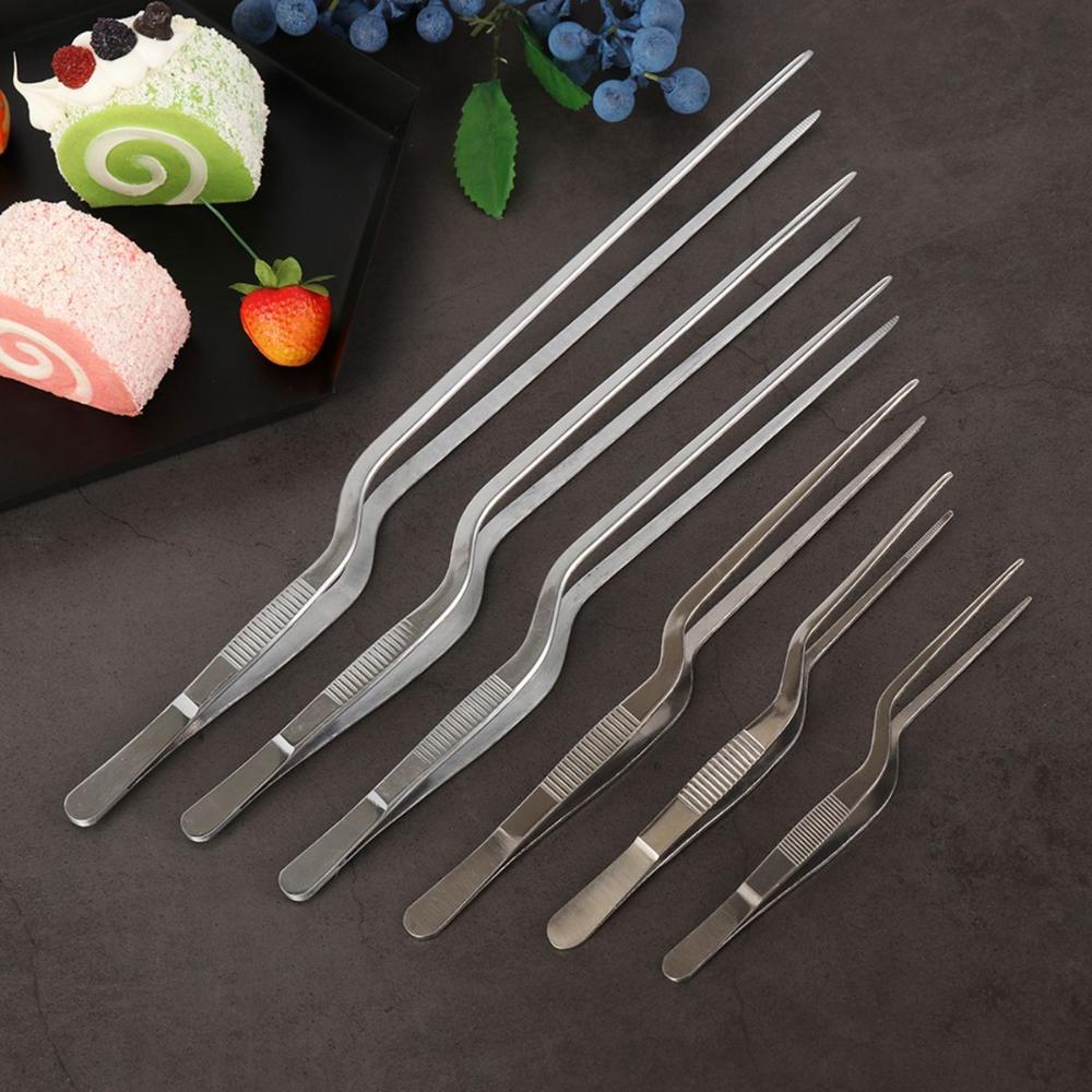 Kitchen Tool Serving Presentation Chef Grill Barbecue Tongs Food Tweezer BBQ Clip Pliers