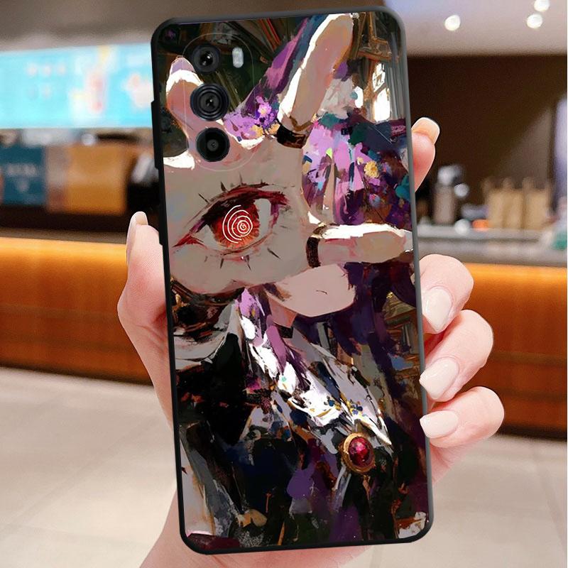 Чехол для телефона Motorola Edge 60 50 40 Pro 60 50 40 30 Ultra Neo Fusion Moto G Stylus G Аниме Девушка Искусство Глаза Ужаса