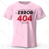 Error 404 Wallpaper Not Found Printed Unisexs TShirt 100 Cotton Oversized Glitch Art Graphic Tees For Unisex Tops Tees Streetwear