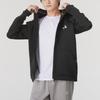 adidas Серия Essentials Мужская Однотонная с Принтом Логотипа-Буквы Худи с Длинным Рукавом Повседневная Куртка Черная IX5706
