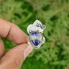 Natural Sodalite Gemstone 925 Sterling Silver Stackable Ring Size 8.5 For Girls