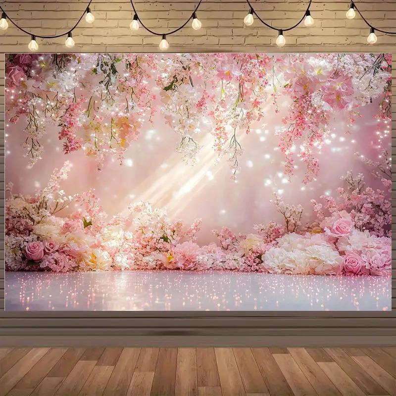 2D plane 1 beautiful photography background featuring a romantic cherry blossom theme