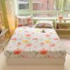 Простыня на резинке в цветочном стиле из чистого хлопка, покрывало для кровати, простыни для взрослых и детей, мягкое постельное белье для дома (Наволочка Нужен заказ)