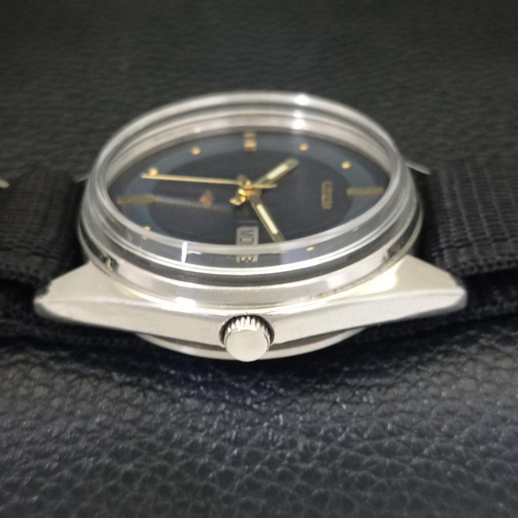 Citizen АВТОМАТИЧЕСКИЕ 8200 ВИНТАЖНЫЕ ЯПОНСКИЕ МУЖСКИЕ ЧАСЫ С ЧЕРНЫМ ЦИФЕРБЛАТОМ a702759-1 R210-a702759