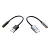B03B-USB на 3,5 мм Jack Аудиоадаптер USB на Аудиоразъем Адаптер Гарнитуры USB A на 3,5 мм Female Внешняя Стерео звуковая карта