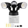 Motion Sensor Outdoor Lights 2-Head Wall Light with Infrared Induction LED Light IP65 Waterproof