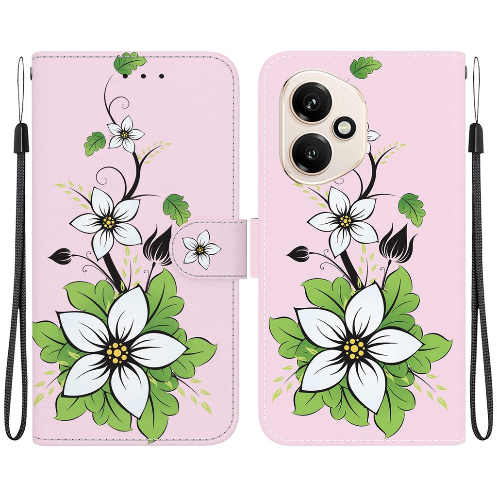 For Honor 400 5G (Global) Wallet Phone Case Anti-Drop Pattern Printing Leather Flip Cover with Strap