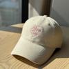 2026New Spring and Autumn Washed Love Embroidery Baseball Cap for Men and Women Couples, Soft Top Duckbill Cap, Sunshade and Sun Protection Hat