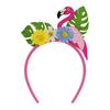 Летние гавайские повязки на голову в стиле Луау, пальма, фламинго, фетр, пляжные аксессуары для волос для вечеринок в тропическом стиле