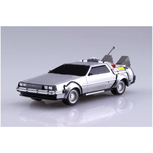 Aoshima Bunka Kyozai (AOSHIMA) Movie Mecha Series No. 11 Back To the Future Pullback Part 1 Time Machine 1/43 Scale Plastic Model