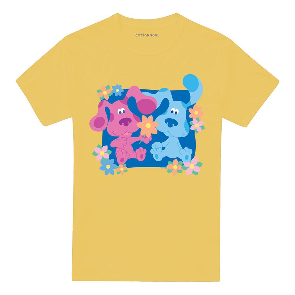 Blue´s Clues Unisex Adult Flowers Classic T-Shirt