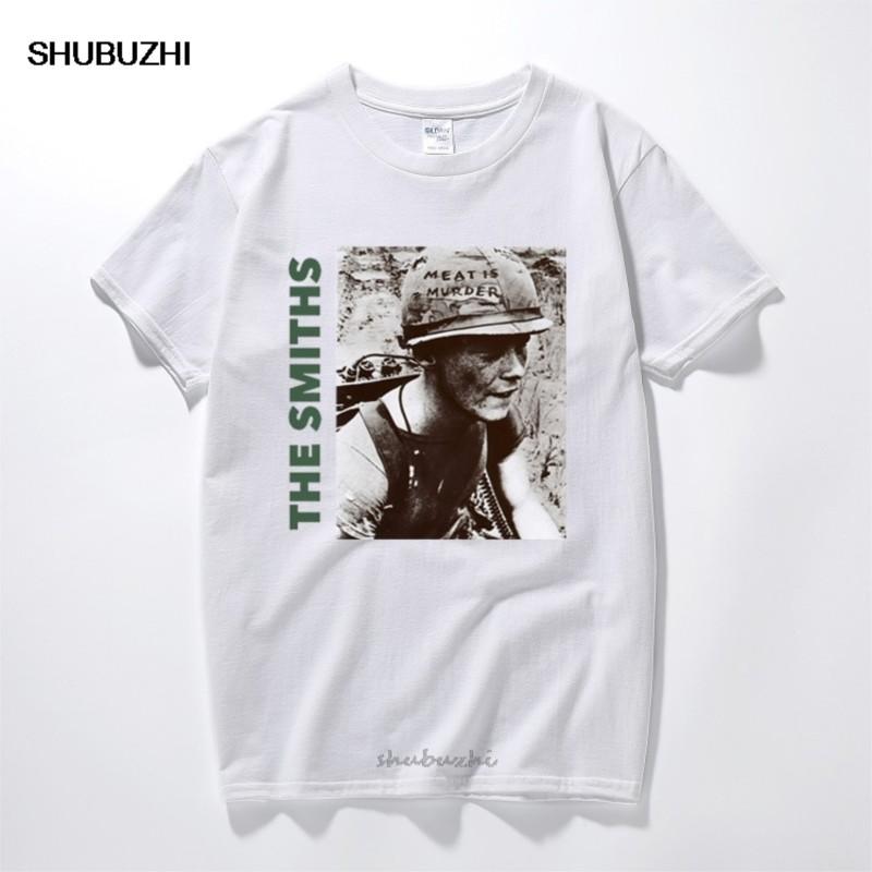 Футболка The Smiths Топ Английская Рок-Группа Meat Is Murder 1985 Моррисси Марр хлопковые с коротким рукавом с круглым вырезом футболки евро размер