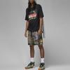 Jordan Бренд X Непобежденный Непобежденный X Air Jordan Капсульная Коллекция Принт с Персонажем Футболка с Круглым Вырезом Мужские Топы Черный DX6030-010
