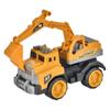 Большой набор детских инженерных машин: Инерционный миксер, Самосвал, Кран, Экскаватор, Бульдозер